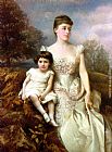 Famous Son Paintings - Portrait of Mrs. Drury Percy Wormald and her Son